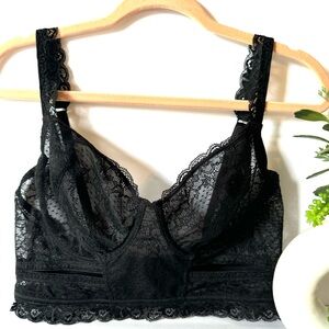 Smart & Sexy Black Soft Cup Lace Bra.
